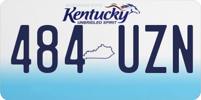 KY license plate 484UZN