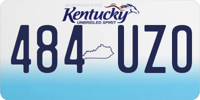 KY license plate 484UZO