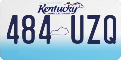 KY license plate 484UZQ