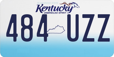KY license plate 484UZZ