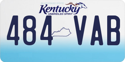 KY license plate 484VAB