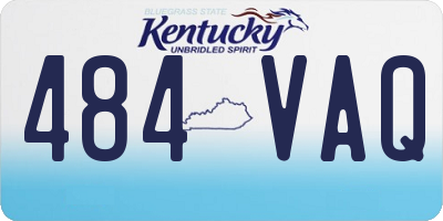 KY license plate 484VAQ