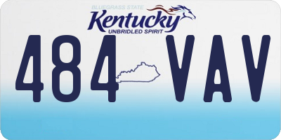 KY license plate 484VAV