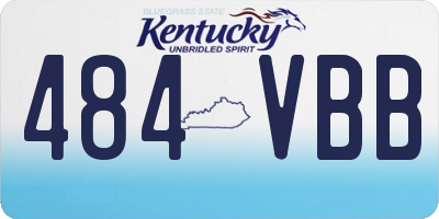 KY license plate 484VBB