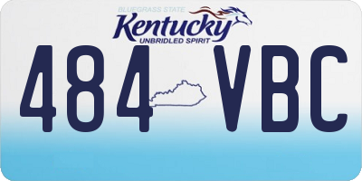 KY license plate 484VBC