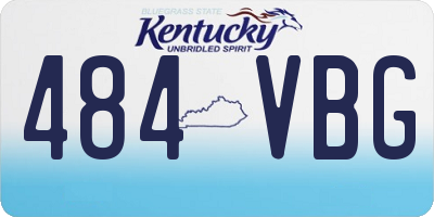 KY license plate 484VBG
