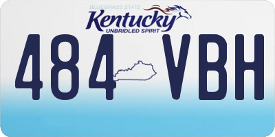 KY license plate 484VBH