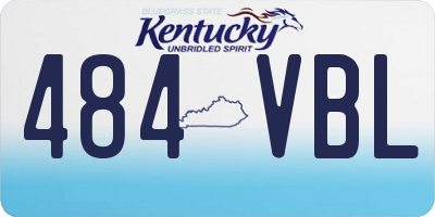 KY license plate 484VBL