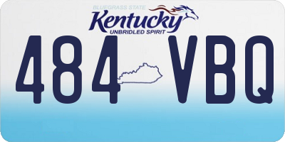 KY license plate 484VBQ