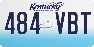 KY license plate 484VBT