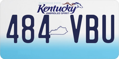 KY license plate 484VBU
