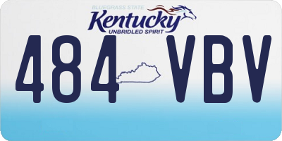 KY license plate 484VBV