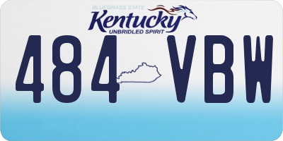 KY license plate 484VBW