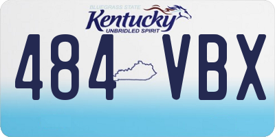 KY license plate 484VBX
