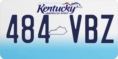 KY license plate 484VBZ