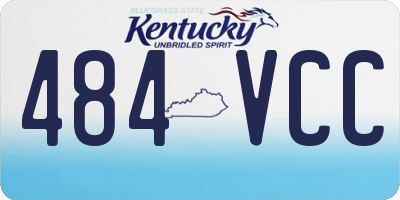 KY license plate 484VCC
