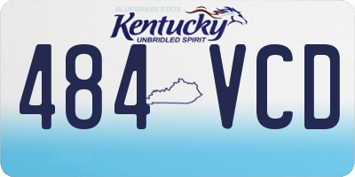 KY license plate 484VCD