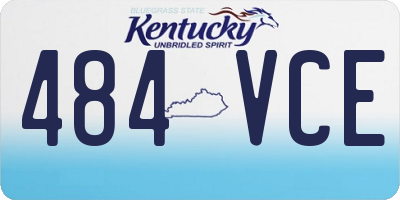 KY license plate 484VCE
