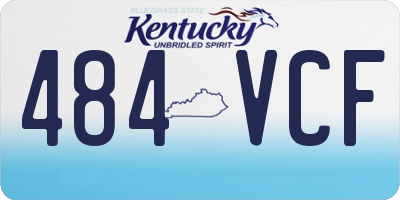 KY license plate 484VCF