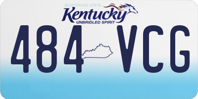 KY license plate 484VCG