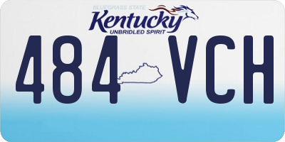 KY license plate 484VCH
