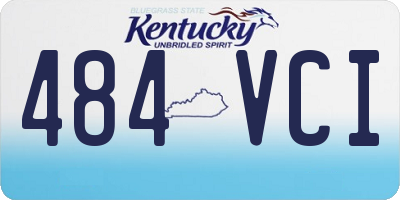 KY license plate 484VCI