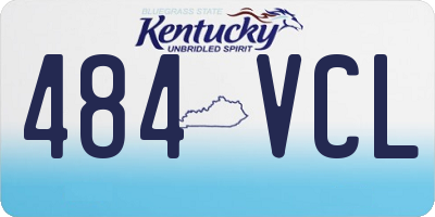 KY license plate 484VCL