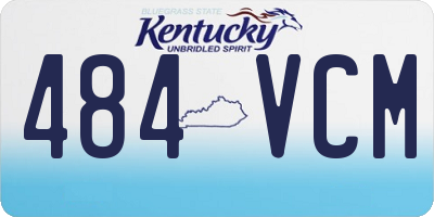 KY license plate 484VCM