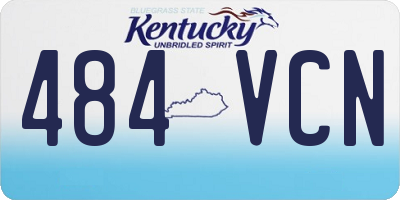 KY license plate 484VCN