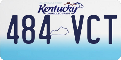 KY license plate 484VCT