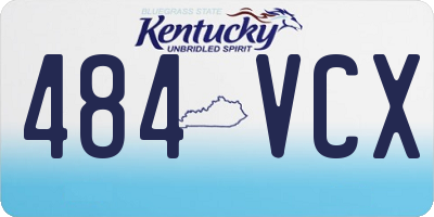 KY license plate 484VCX