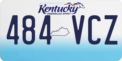 KY license plate 484VCZ