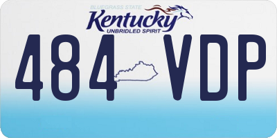 KY license plate 484VDP