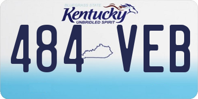 KY license plate 484VEB