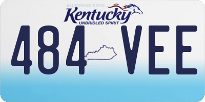 KY license plate 484VEE