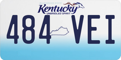 KY license plate 484VEI
