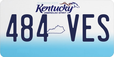 KY license plate 484VES