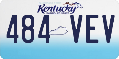 KY license plate 484VEV