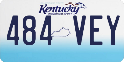 KY license plate 484VEY