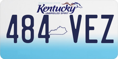 KY license plate 484VEZ
