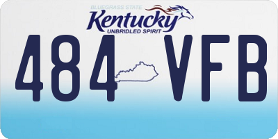KY license plate 484VFB