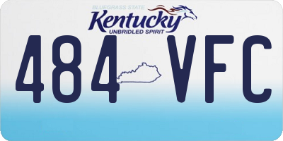 KY license plate 484VFC