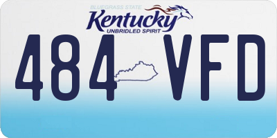 KY license plate 484VFD