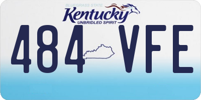KY license plate 484VFE
