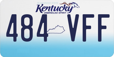 KY license plate 484VFF