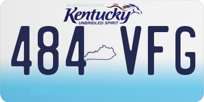 KY license plate 484VFG