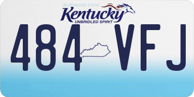 KY license plate 484VFJ