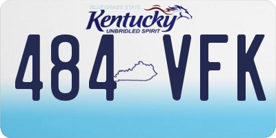 KY license plate 484VFK
