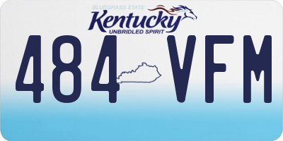 KY license plate 484VFM