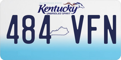 KY license plate 484VFN